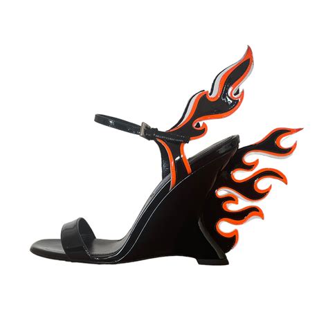 prada flame shoes 2012|Prada Flame Wedge Shoes: The Heels Everyone Wants This .